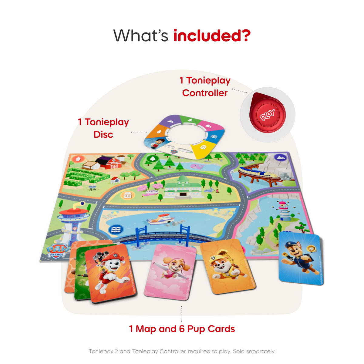 Tonies Paw Patrol game manual helping families set up quickly