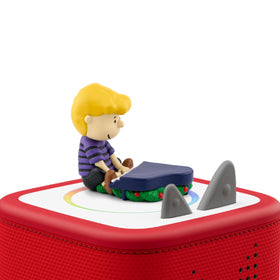 Tonies packaging featuring Charlie Brown Christmas figure and tracklist