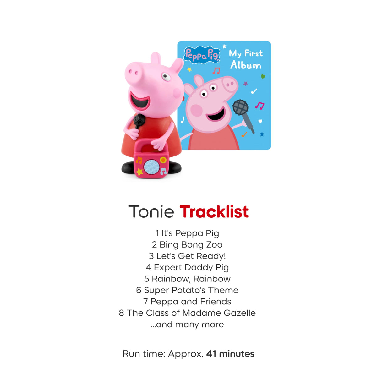 Tonies Peppa Pig dancing scene ideal for family fun and movement.