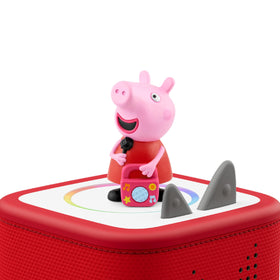 Tonies Peppa Pig figurine side view ready for interactive storytelling.