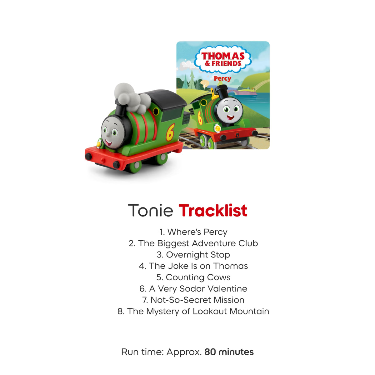 Tonies Percy kid-friendly character paired with Toniebox for easy setup.