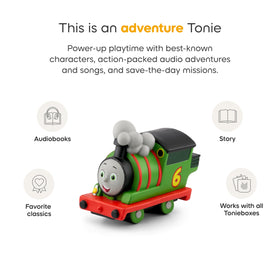 Tonies Percy tracklist display highlights ten stories for engaging storytelling.
