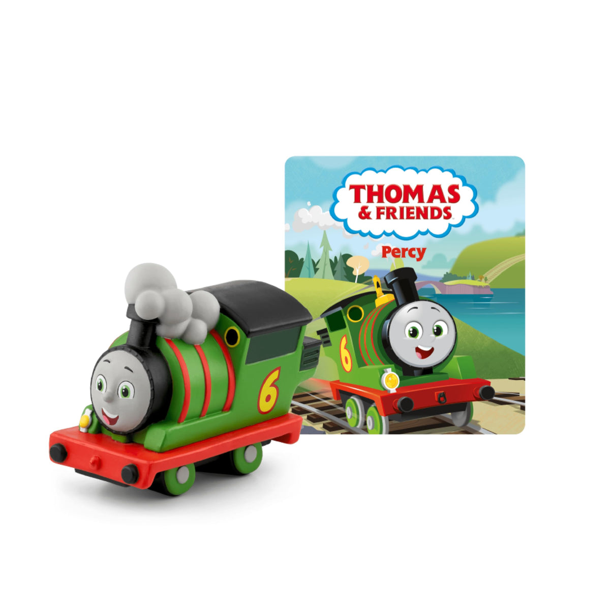 Tonies Percy train figurine brings 10 stories for ages 3+ during car trips.