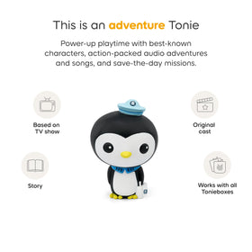Tonies Peso adventure tracks highlighting land and sea explorations.