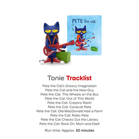 Tonies Pete the Cat Rock On child listening session encourages family time