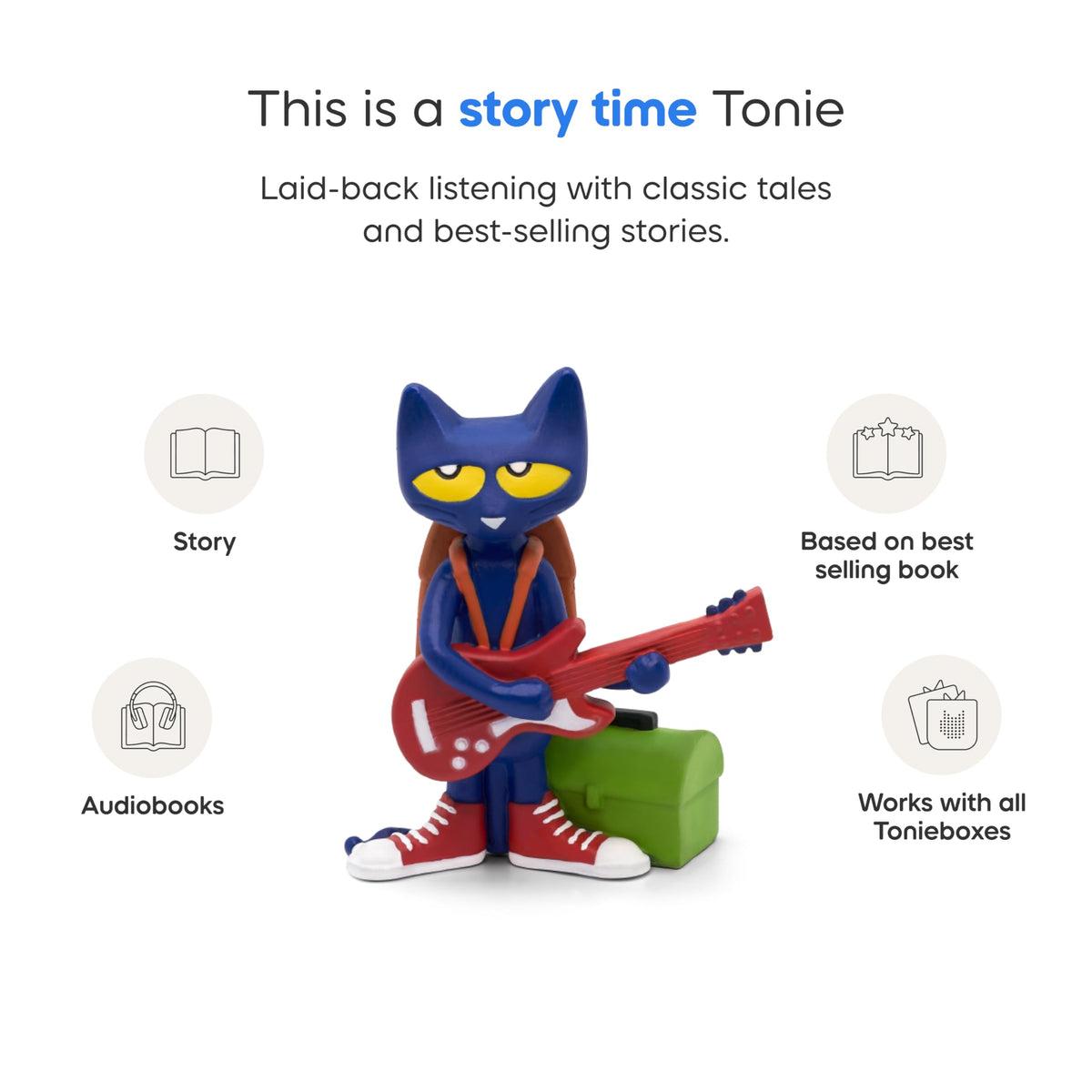 Tonies Pete the Cat Rock On tracklist detail highlights ten adventures