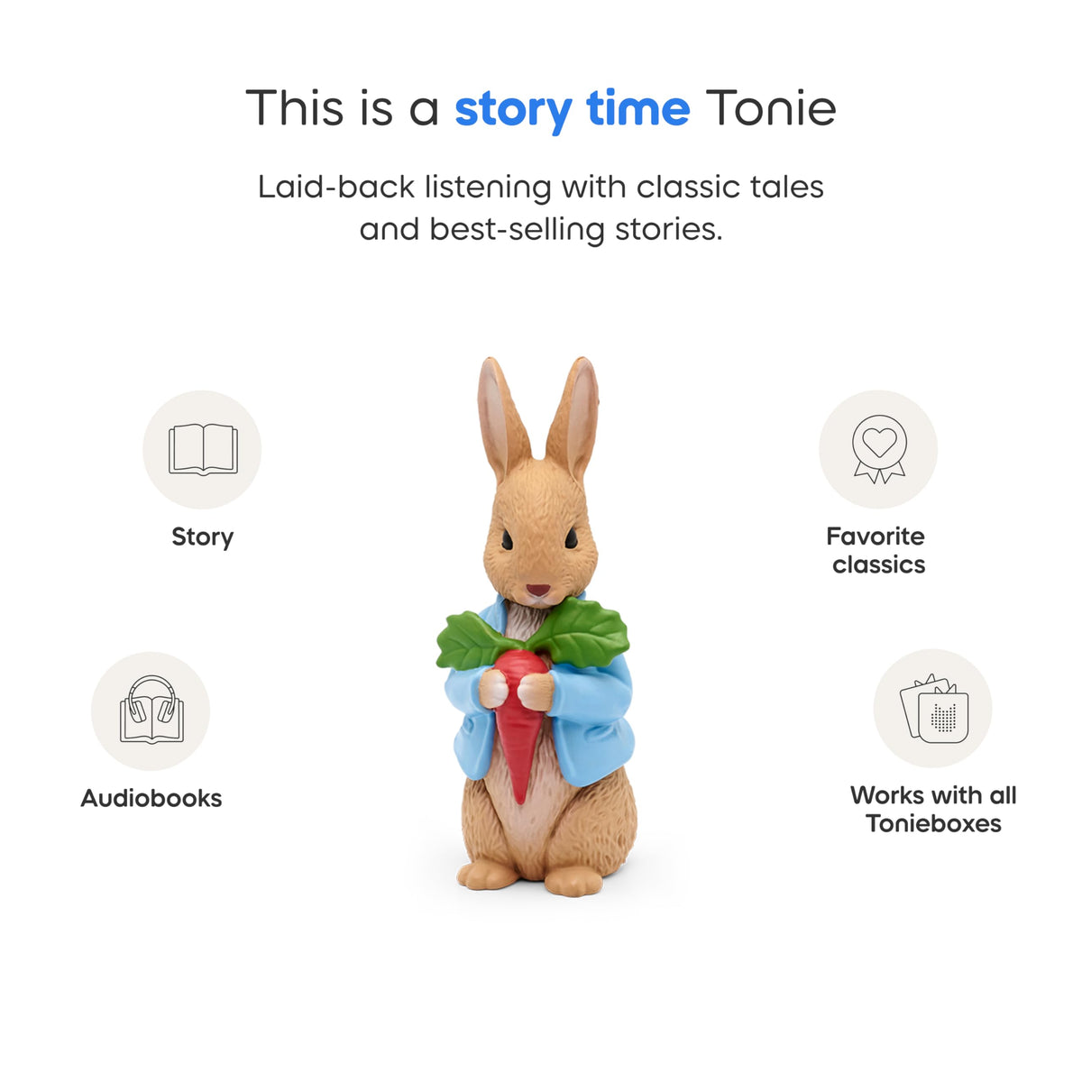 Tonies Peter Rabbit Benjamin Bunny audio story for curious listeners.