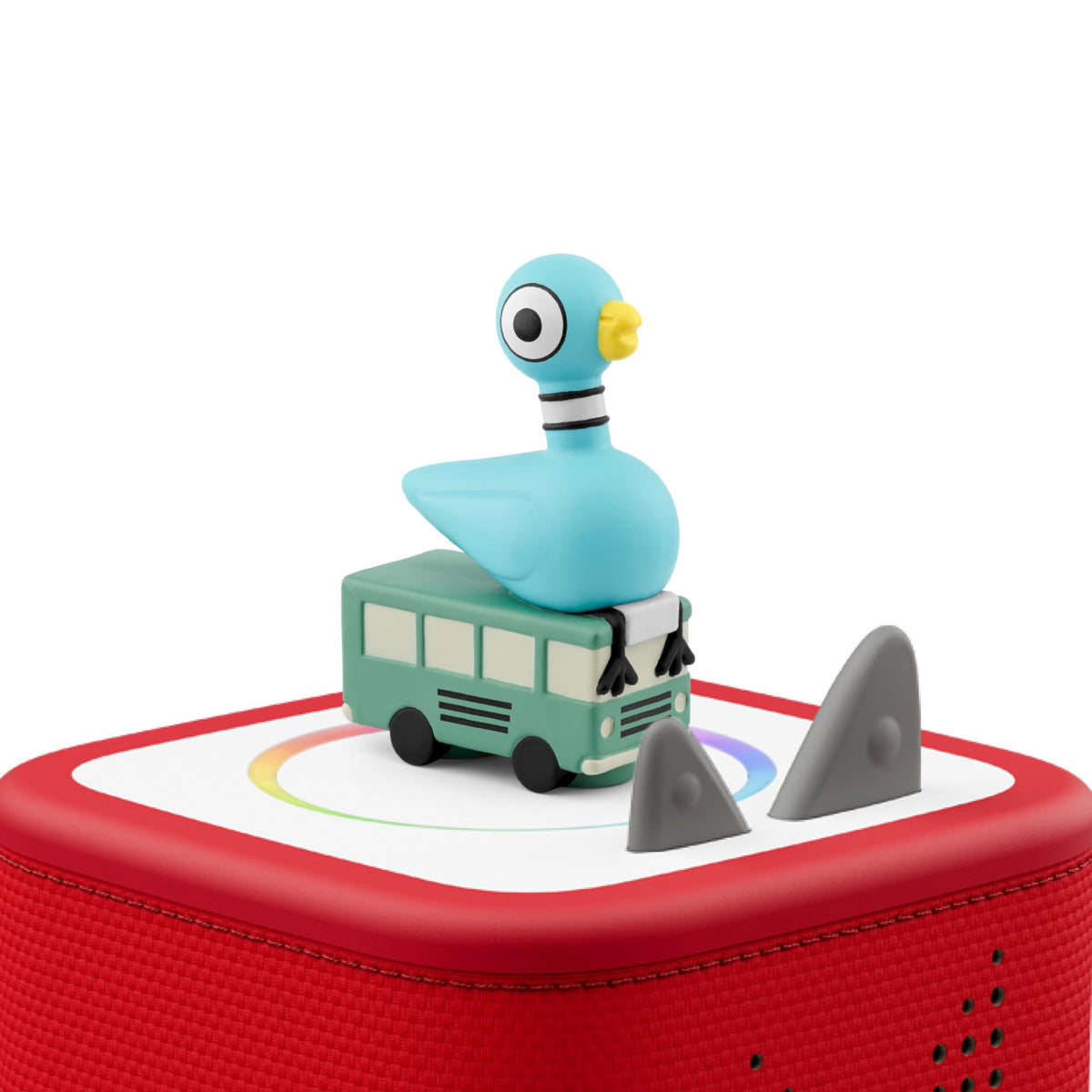 Tonies Pigeon figurine side view for compact, portable storytelling.