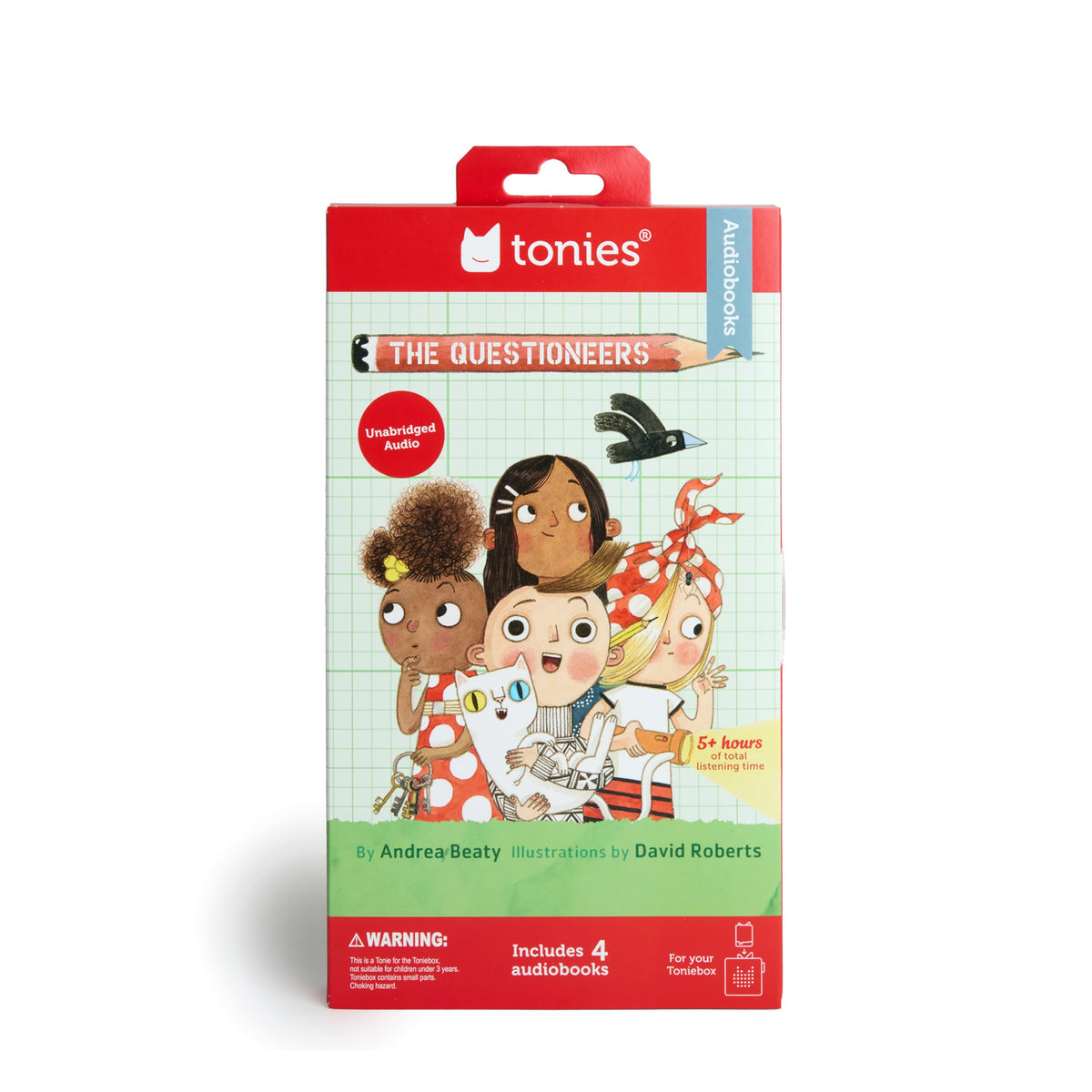 Tonies Questioneers educational storytelling illustration for curious listeners