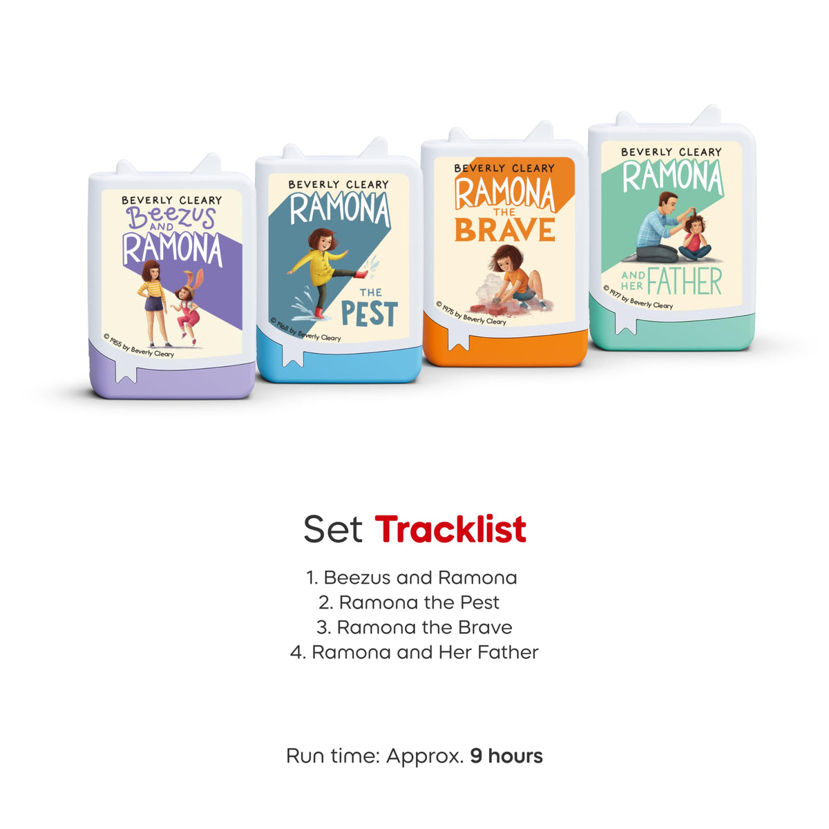 Tonies Ramona set age 7+ label guides suitable listening.