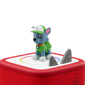 Tonies Rocky packaging shows four stories for playtime.
