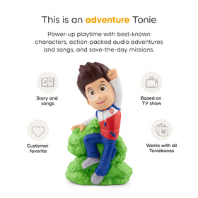 Tonies Ryder Paw Patrol close-up detail captures character likeness.