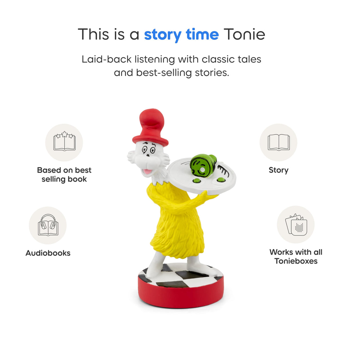 Tonies Sam-I-Am box setup showing Toniebox compatibility and easy use.