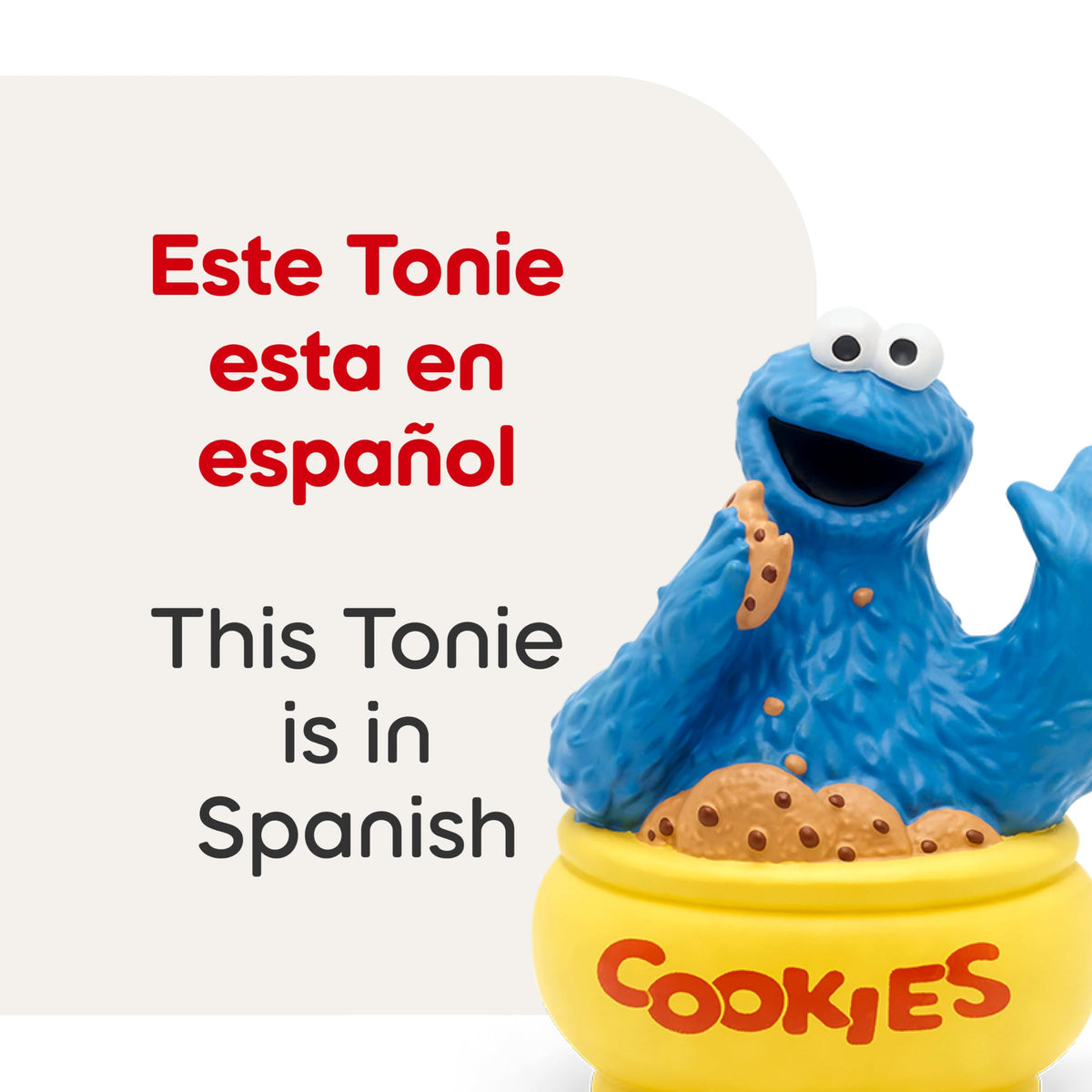 Sesame Street packaging highlighting the Cookie Monster Tonie for storytelling.