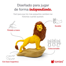 Tonies Simba canciones Hakuna Matata ofrece momentos musicales dinámicos para toda la familia.