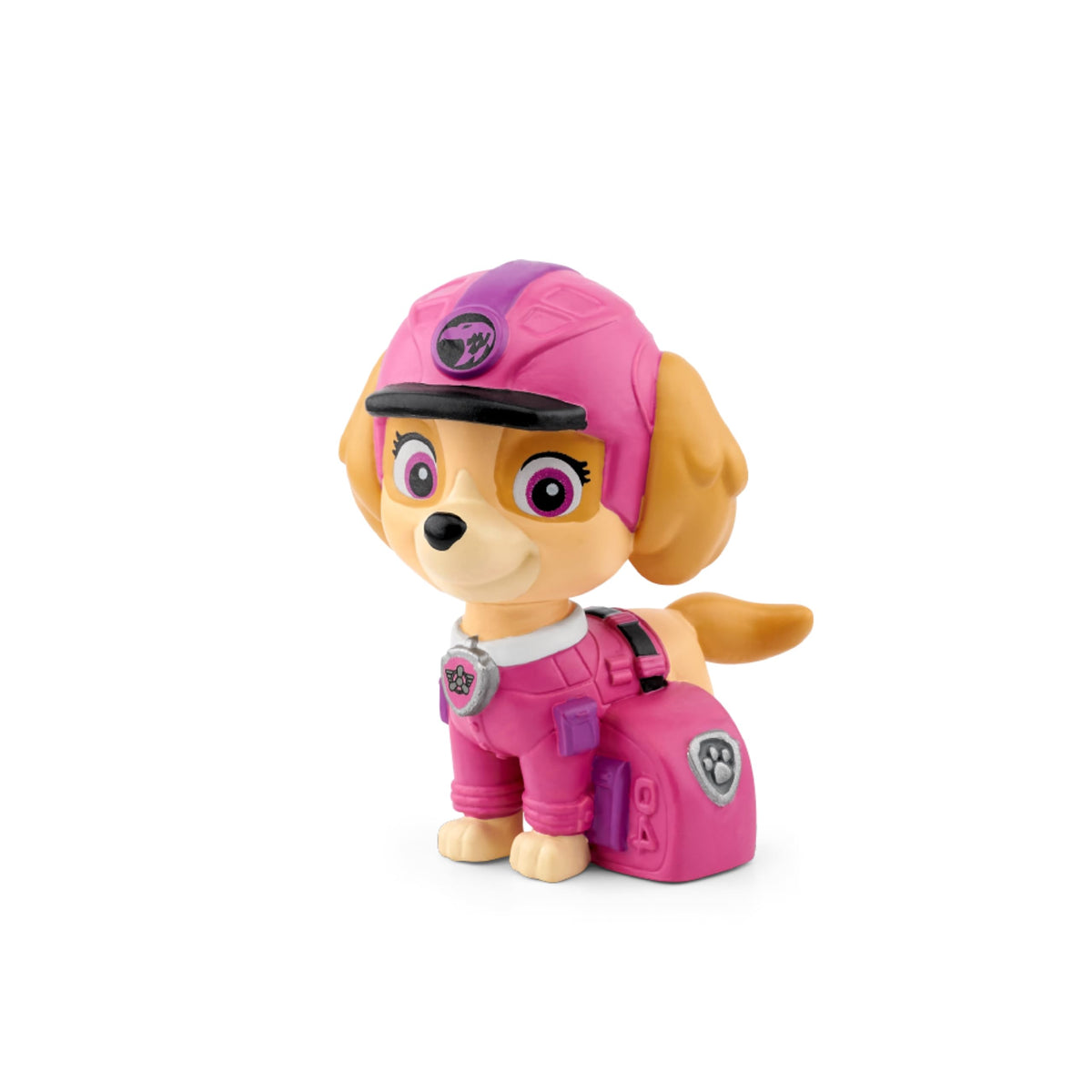 Tonies Skye theme song playback supports musical engagement and rhythmic attention.