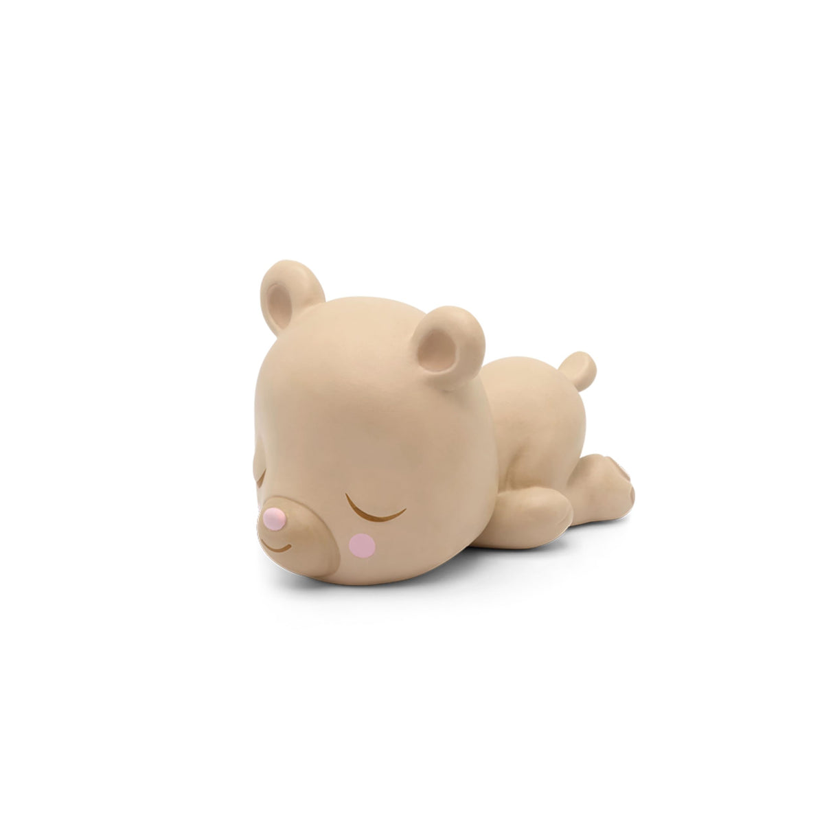 Sleepy Bear on a Toniebox showing easy setup for bedtime listening.