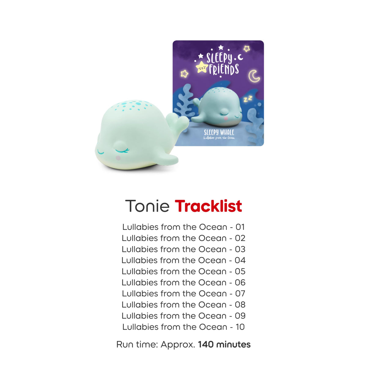 Tonies Sleepy Friends English-language content supports early bedtime storytelling.