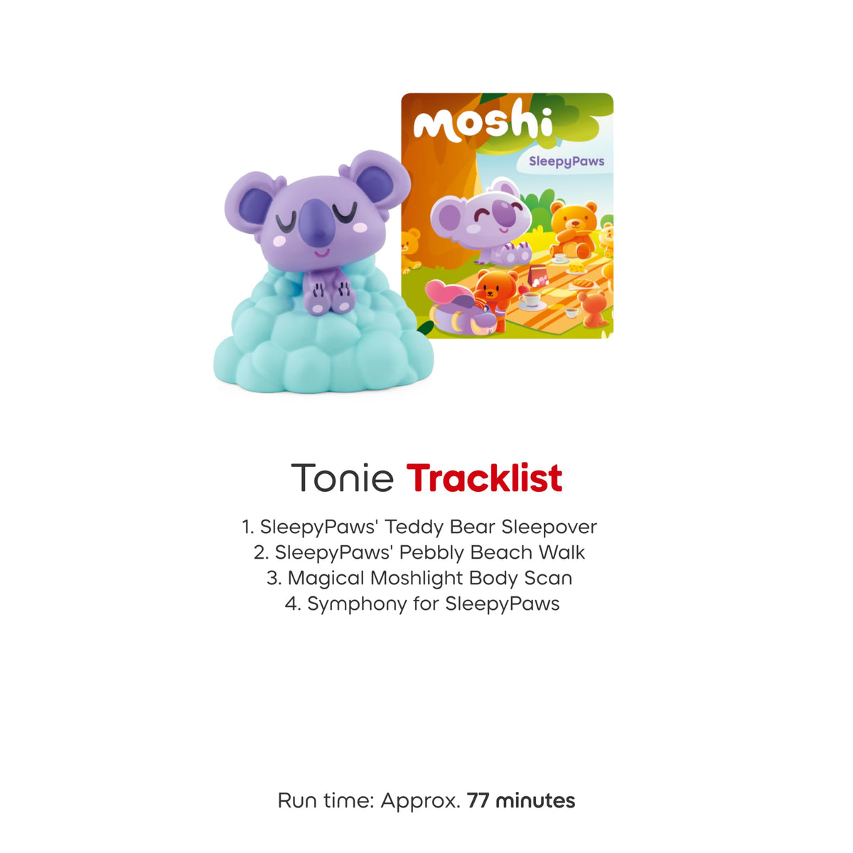Tonies SleepyPaws body scan track guides mindful breathing