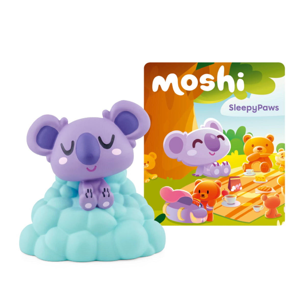 Tonies SleepyPaws Moshi toy ready for calming bedtime storytelling