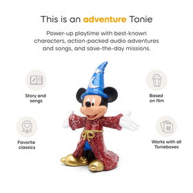 Tonies Sorcerer Mickey The Sorcerer's Apprentice story visual for curious listeners.