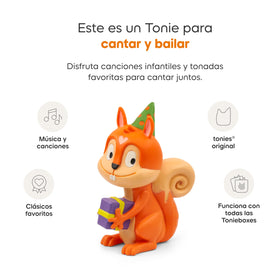 Tonies Spanish Celebration Songs with Toniebox demonstrates easy, hands-on listening setup.