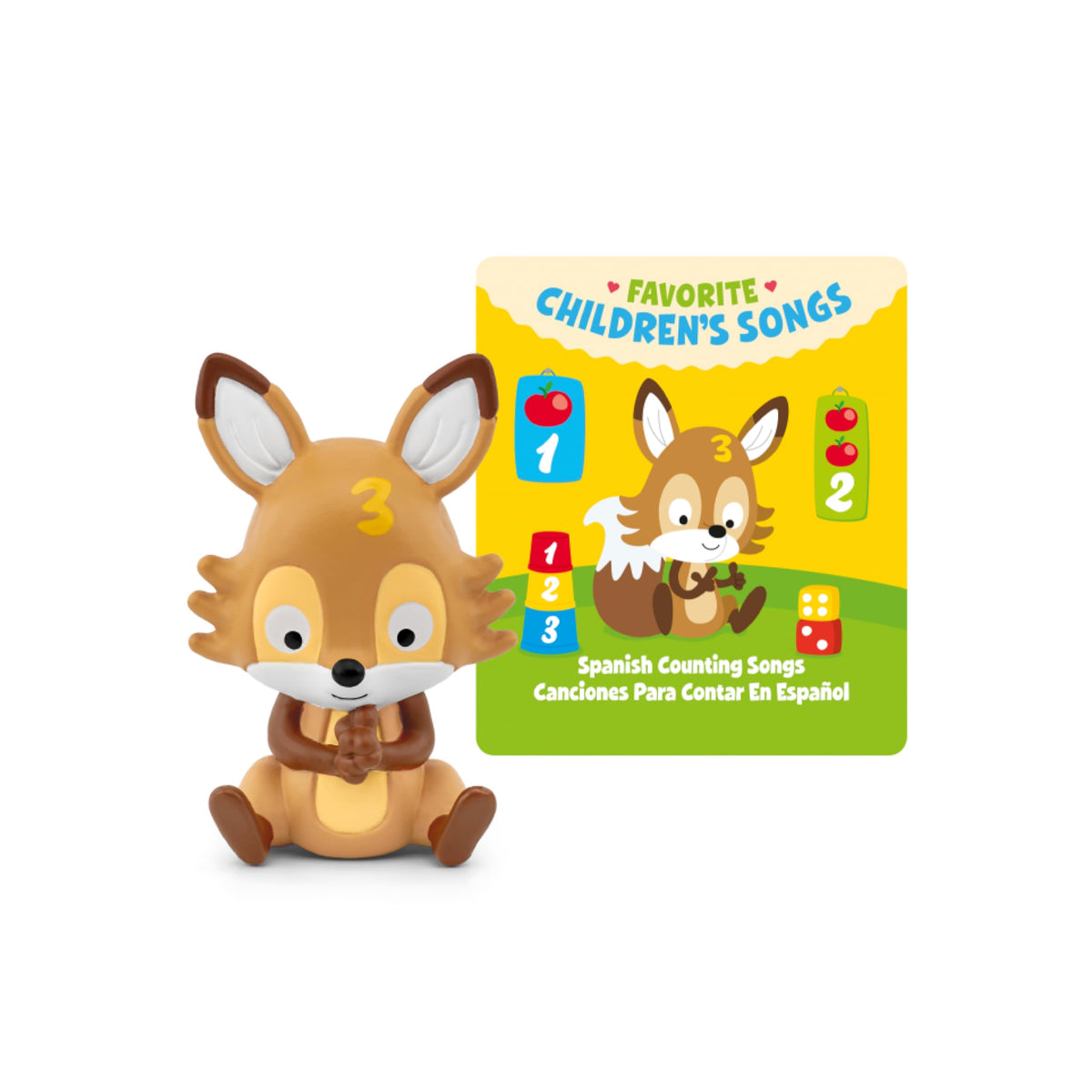 Tonies Spanish counting songs figurine ready to spark playful learning through music.
