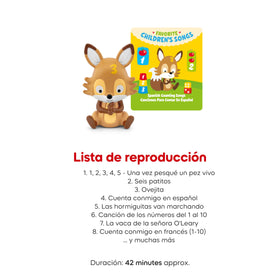 Tonies Spanish counting songs listen time for family storytelling.