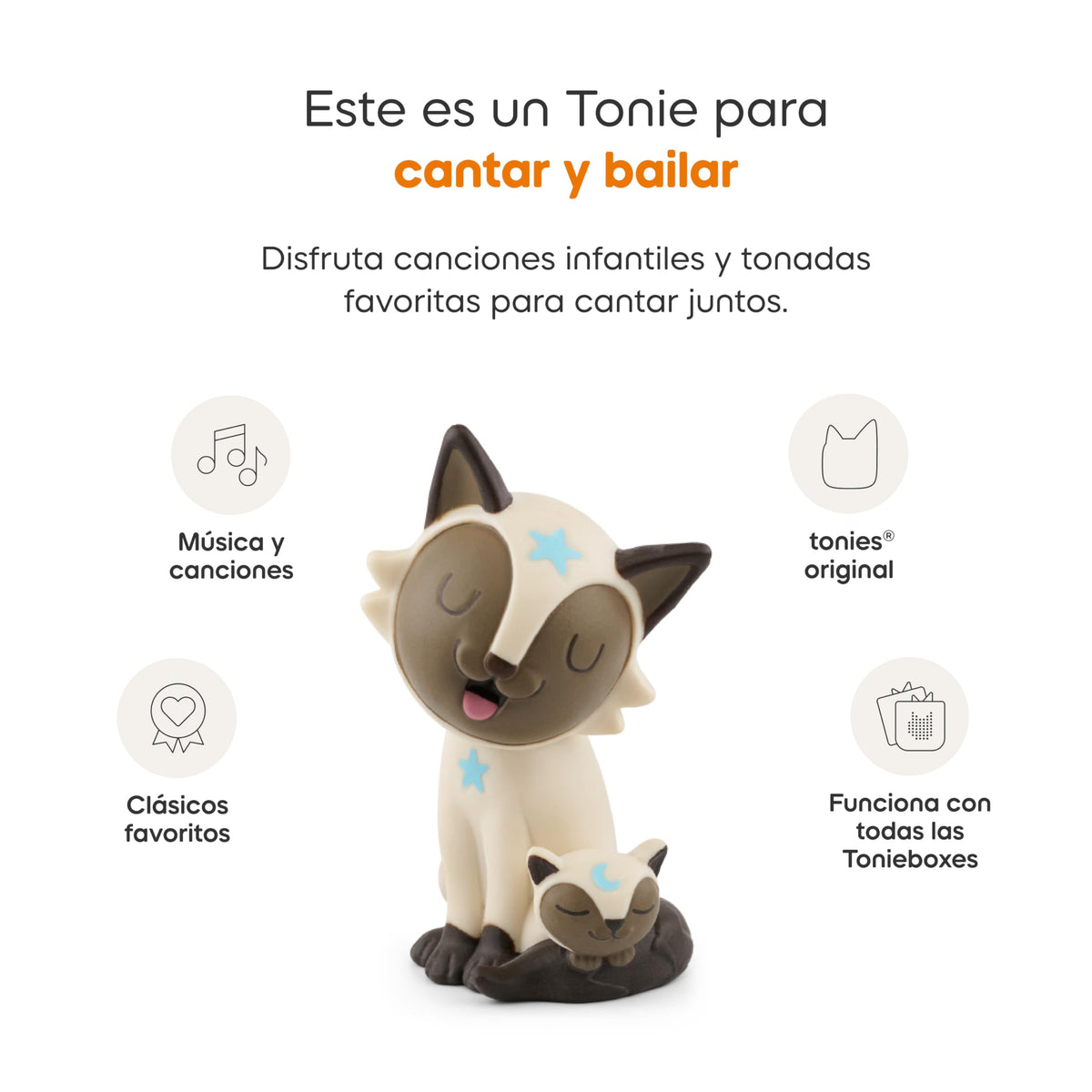 Tonies Spanish lullabies song list cover with track names.