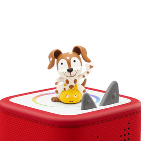 Tonies Spanish Playtime Songs box with character, ideal for family sing-alongs.