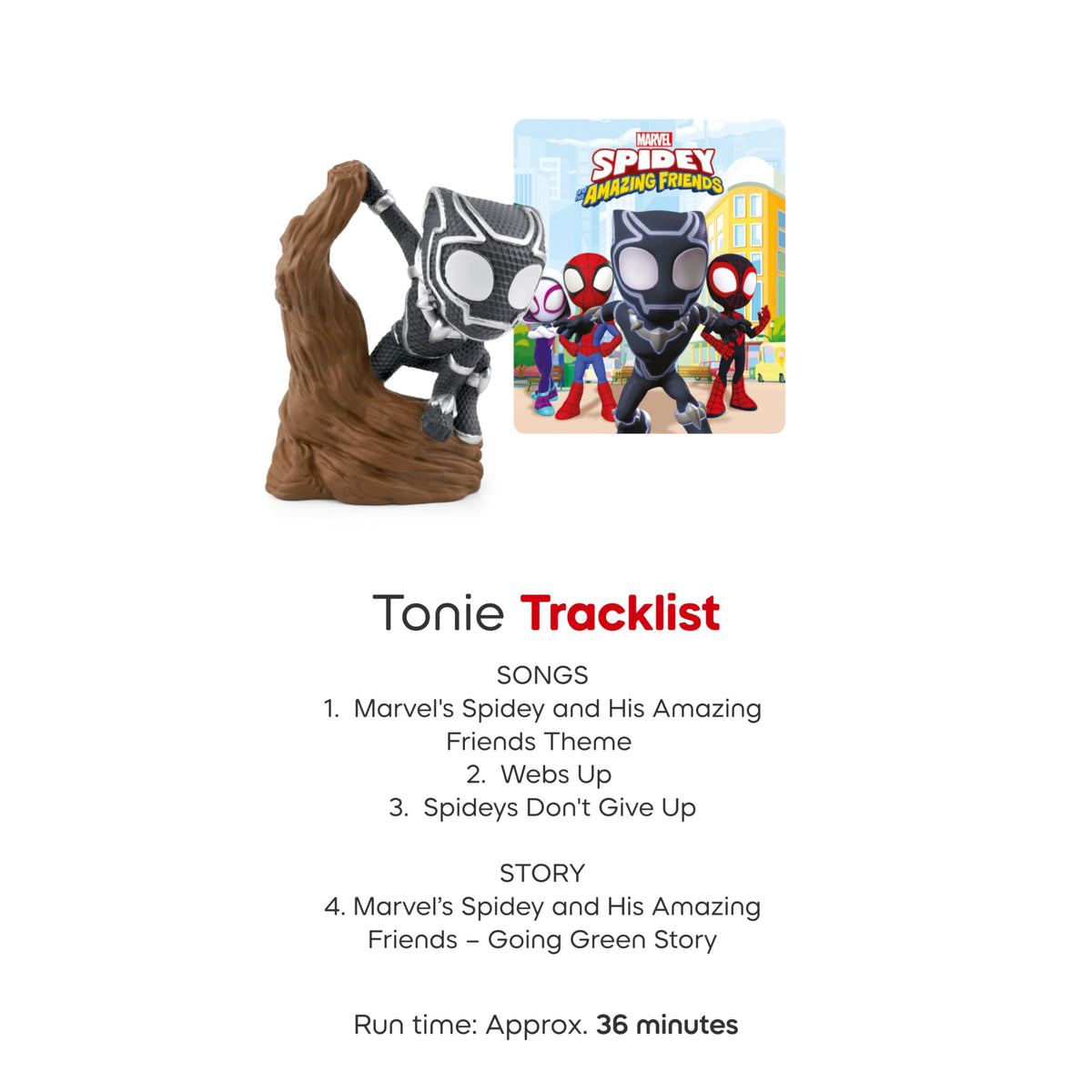 Tonies Spidey and His Amazing Friends songs image offers listening fun and rhythm