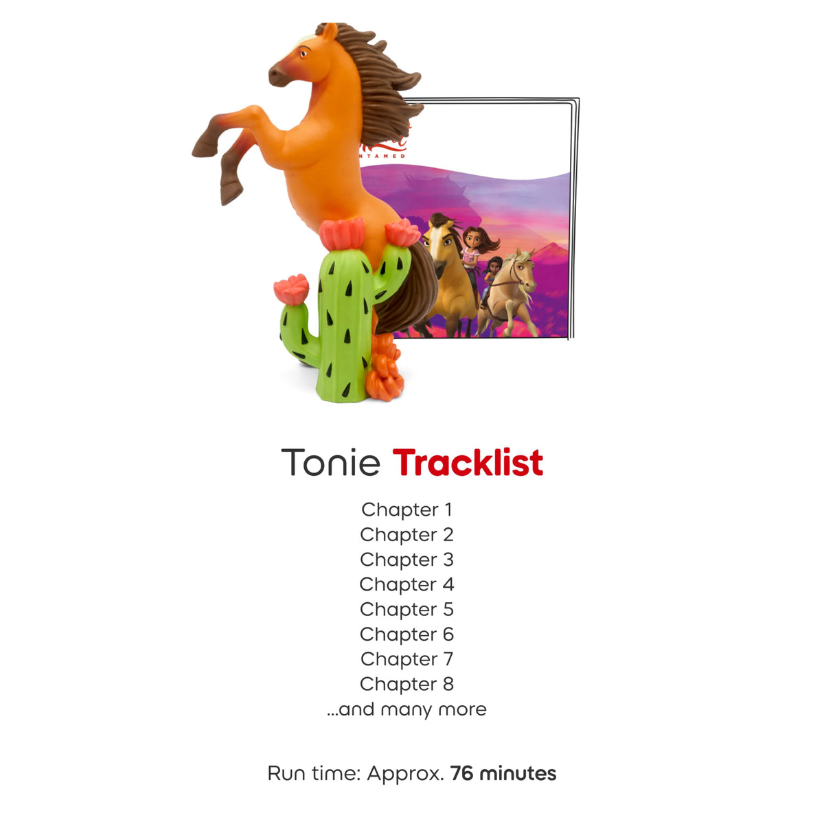 Tonies Spirit Untamed packaging box suggests gift-ready storytelling entertainment