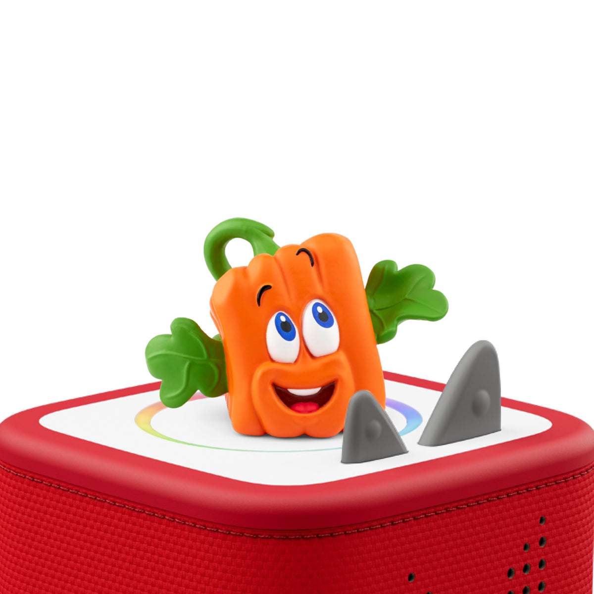 Tonies Spookley Square Pumpkin figurine close-up highlighting friendly design for imaginative play.