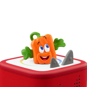Tonies Spookley Square Pumpkin figurine close-up highlighting friendly design for imaginative play.