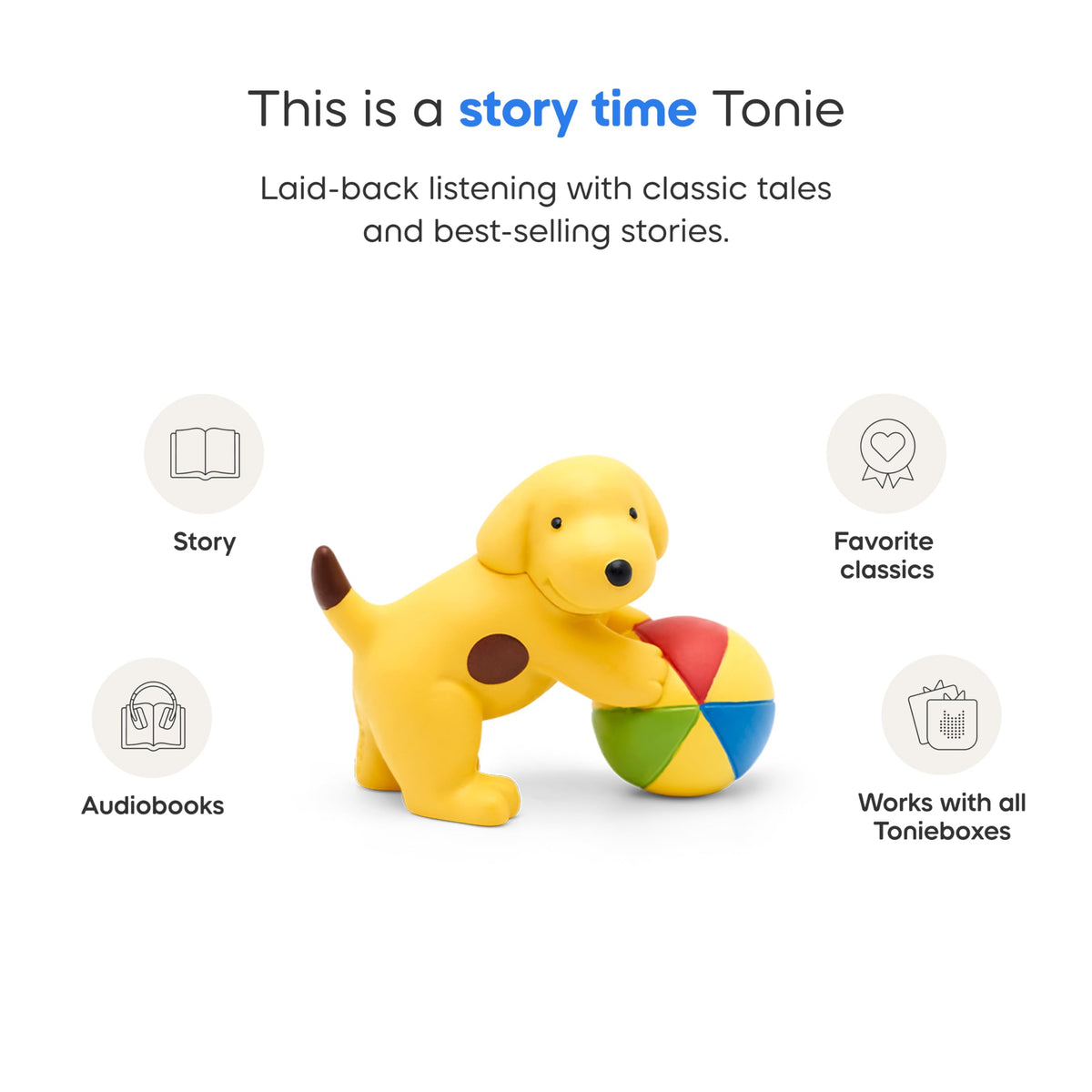 Spot tidies up scene highlights organized play and responsibility.
