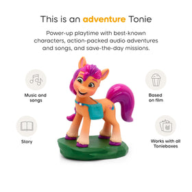 Tonies Sunny Starscout figurine on Toniebox, ready to start listening