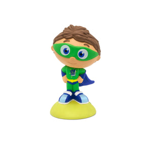 Tonies Super Why! alphabet-themed adventures support early letter recognition.