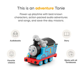 Tonies Thomas train-figure carriage-scene highlights friendship and teamwork.