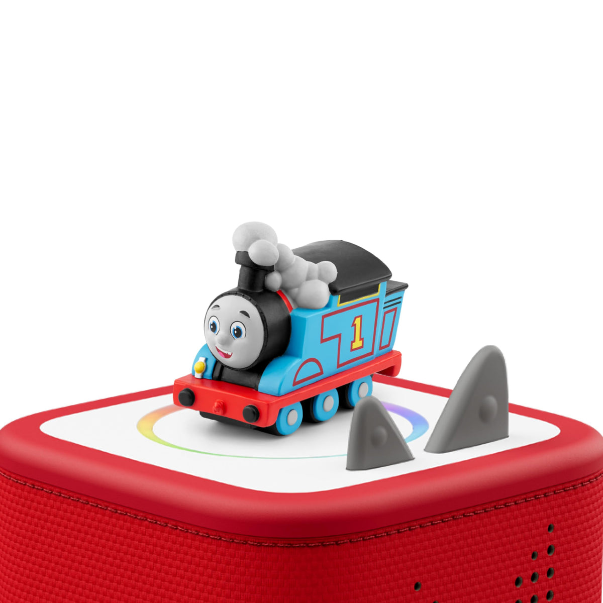 Tonies Thomas train figurine with stories offers quiet, screen-free listening.