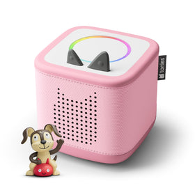 Tonies Toniebox 2 Cloud Pink front view inviting independent storytelling