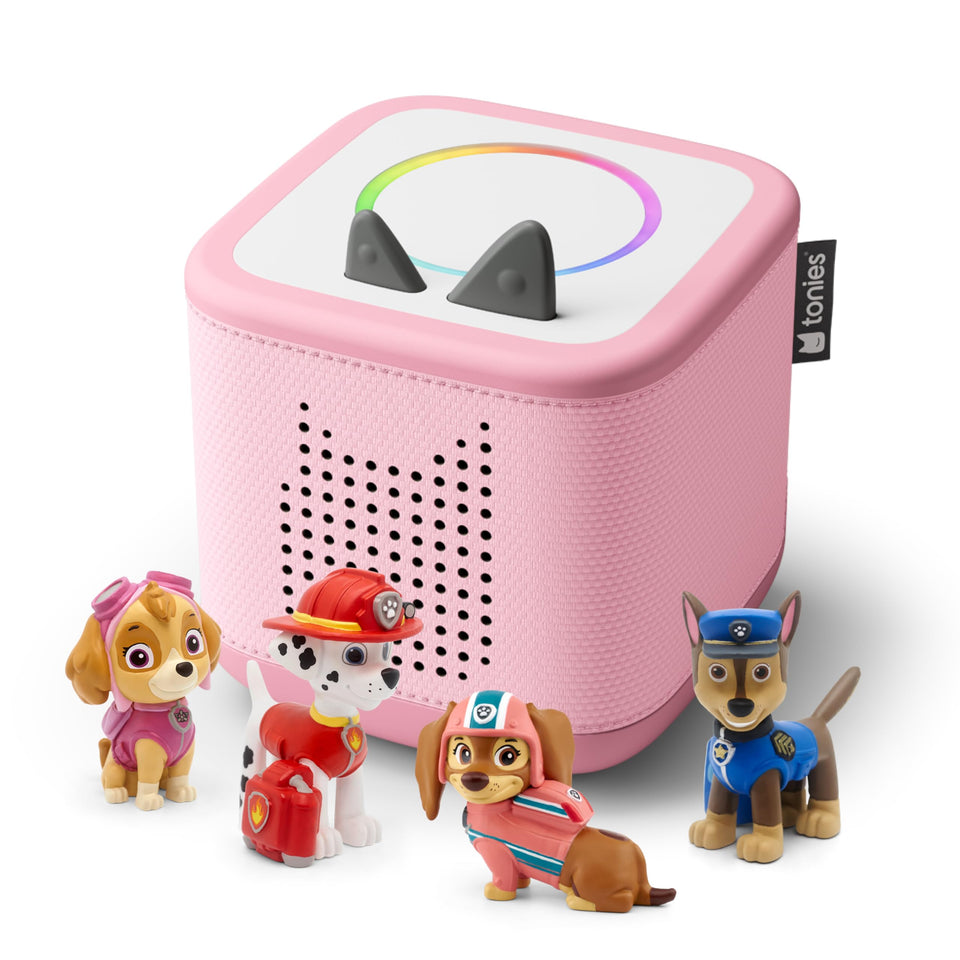 Tonies Toniebox 2 Cloud Pink front view for independent play.