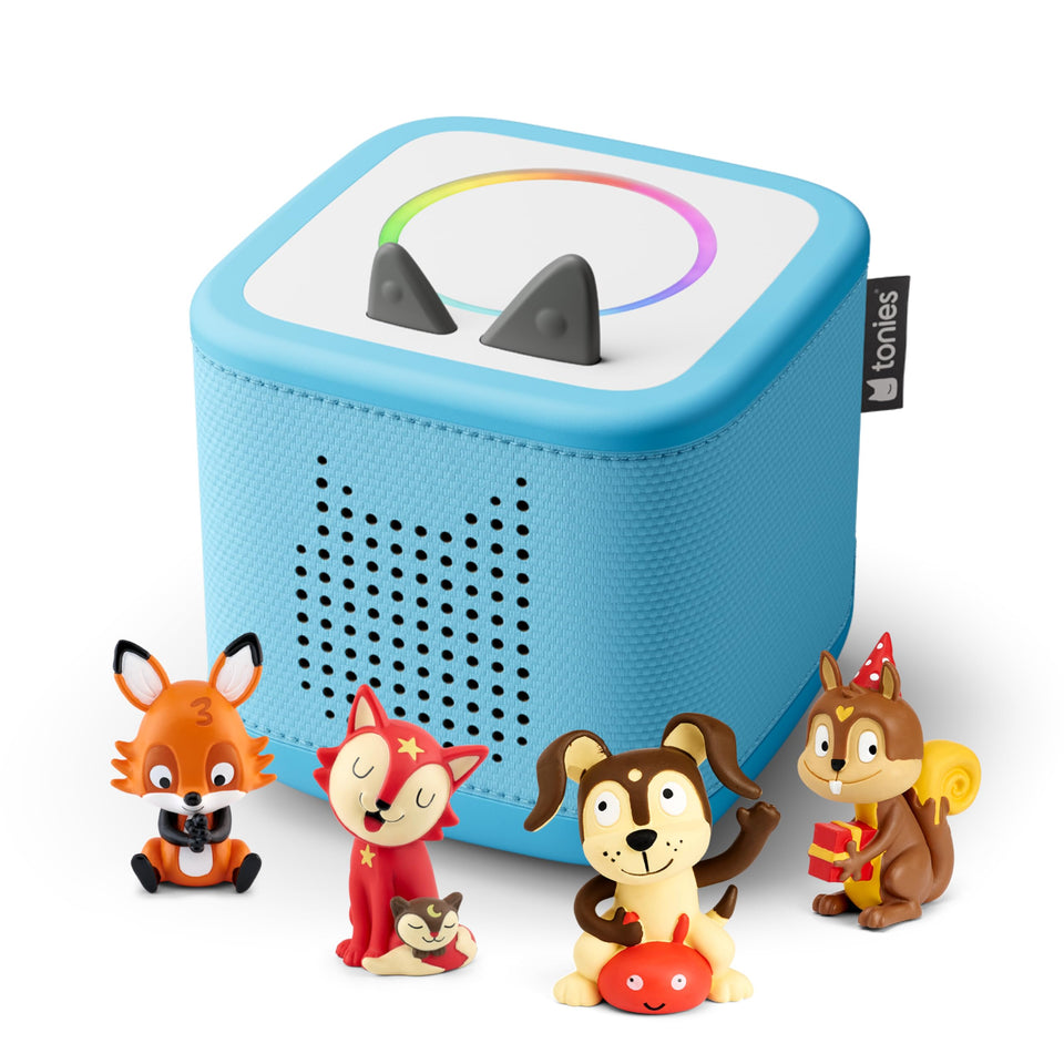 Tonies Toniebox 2 Sky Blue shown for independent play with kid-friendly controls