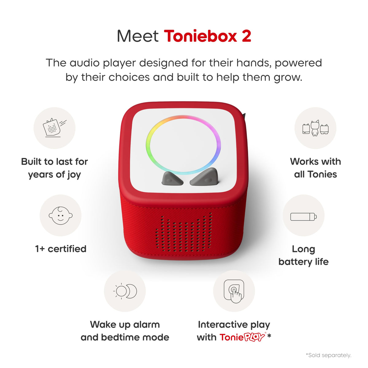 Tonies Toniebox 2 with Tonieplay offers interactive play options.