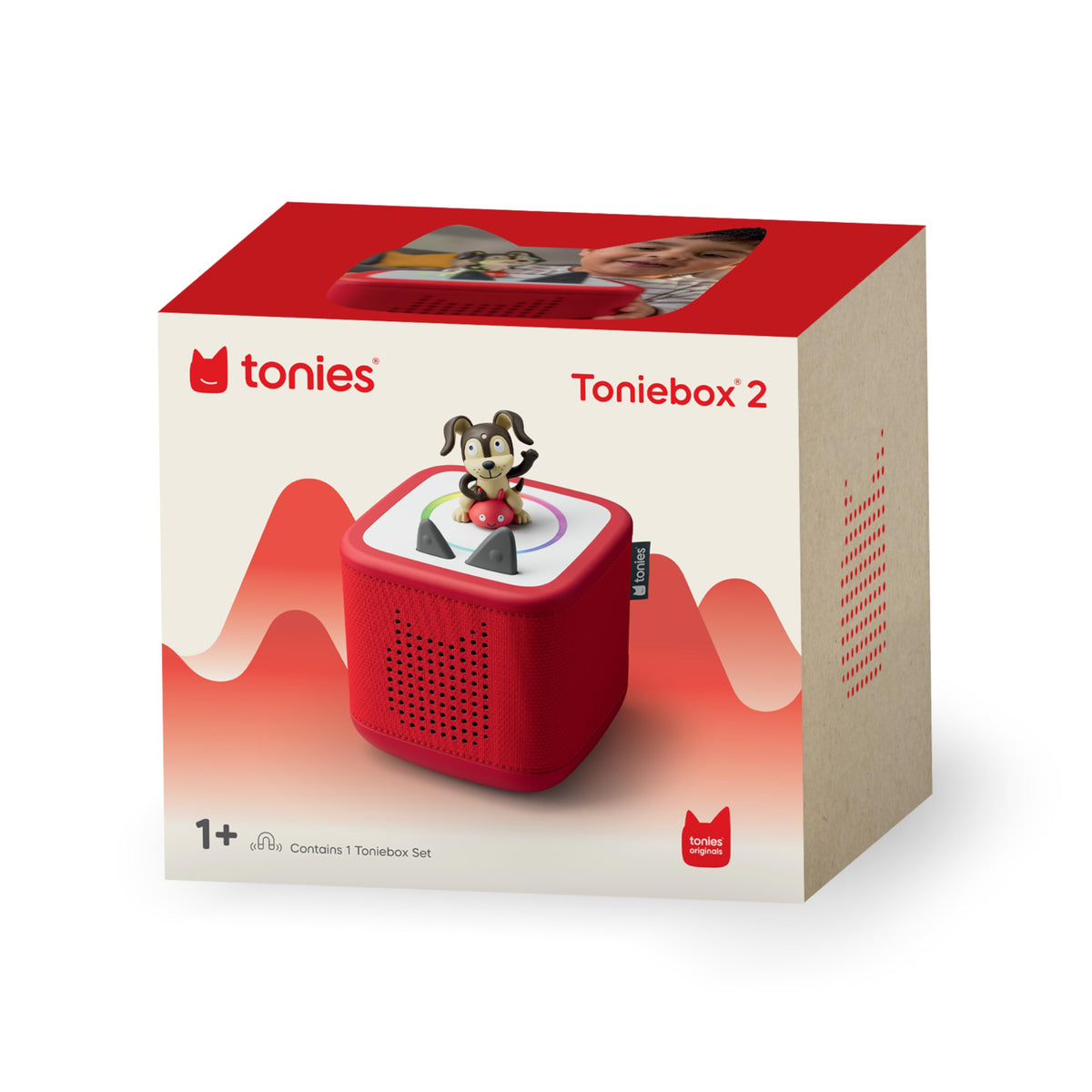 Tonies Toniebox 2 includes USB-C charging cable for easy charging.