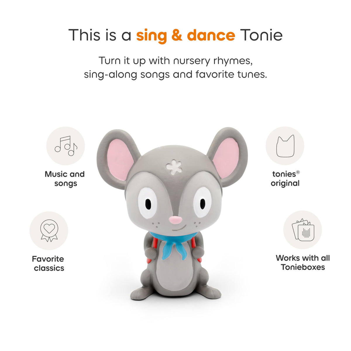 Tonies Traveling Songs travel bag setup for trips and outings.
