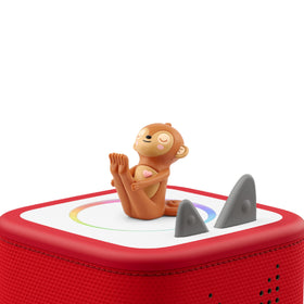 Tonies Marty Movement Monkey during Tree Trekking Intro encourages gentle stretches and balance