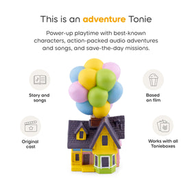 Tonies Up storytelling scene with story and song for screen-free fun