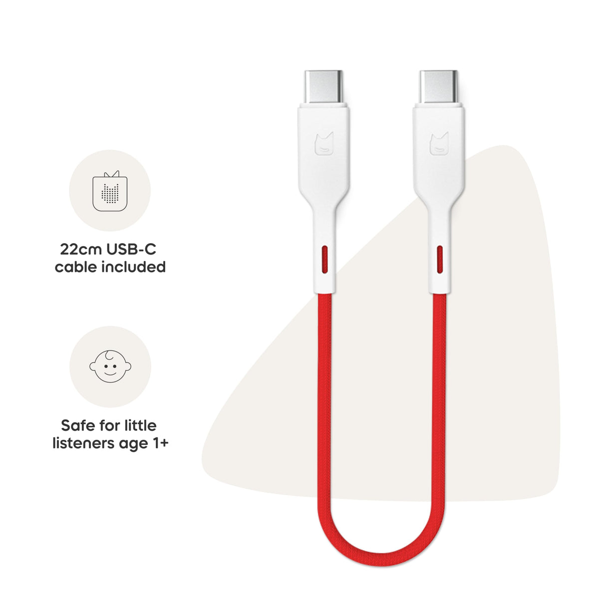 USB-C charging cable included with the Tonies bundle