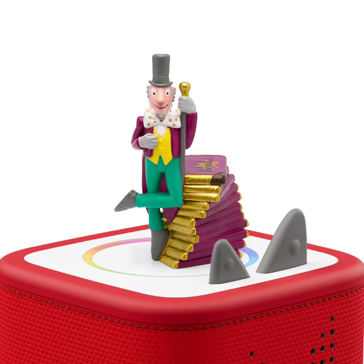 Tonies Willy Wonka story disc with the complete Charlie and the Chocolate Factory.