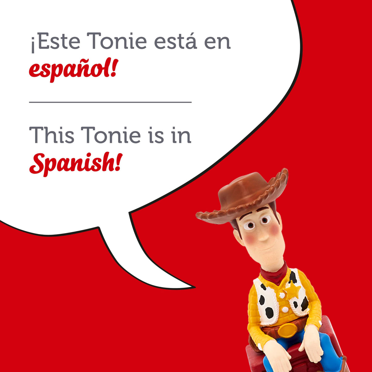 Packaging image for Woody Toy Story edition with Spanish language content.